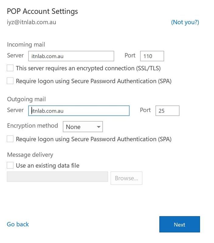 Set up and use an email client program on your computer.